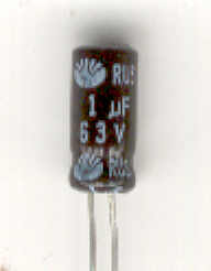 Condensador 1 mf 63 V Electrolítico